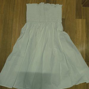 XXS White Smocked Jcrew Skirt